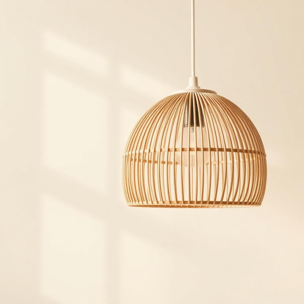Woven Rattan Pendant