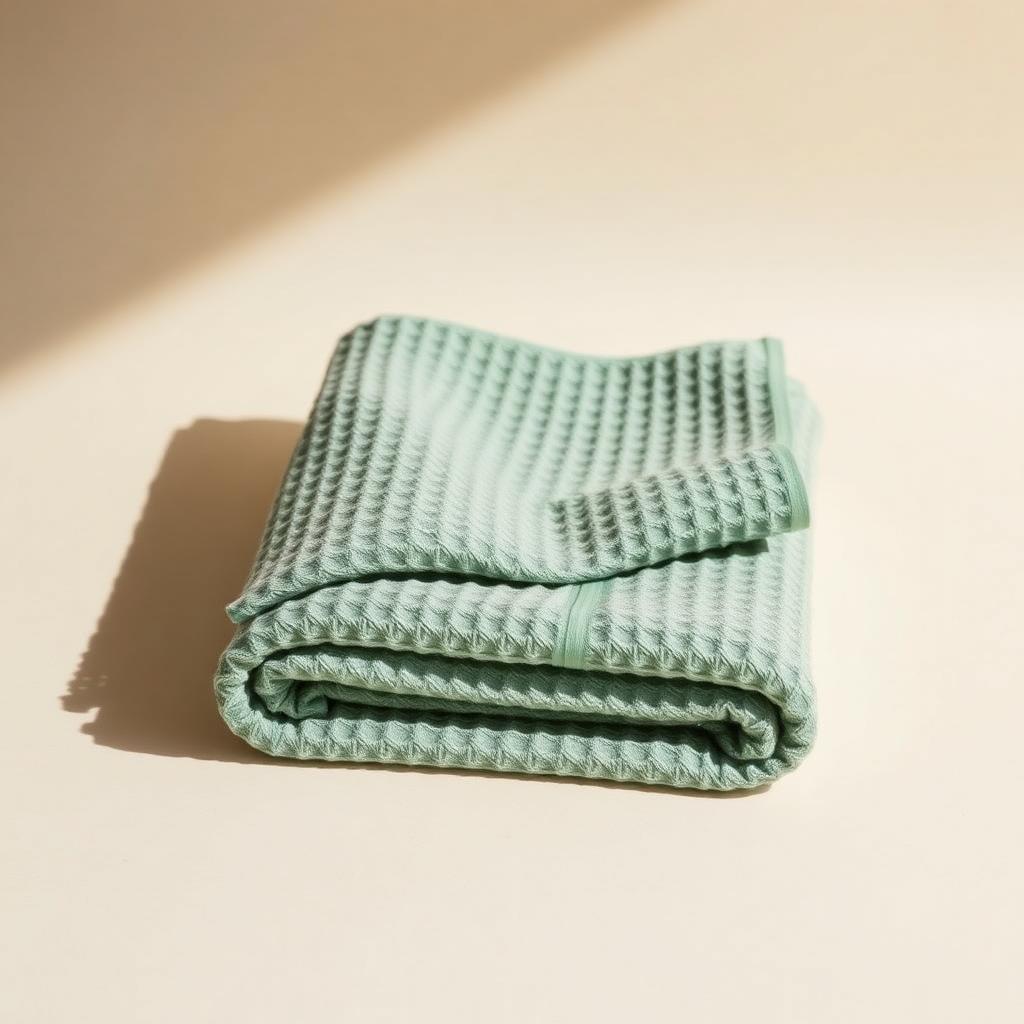 Waffle Bath Towel — Sage